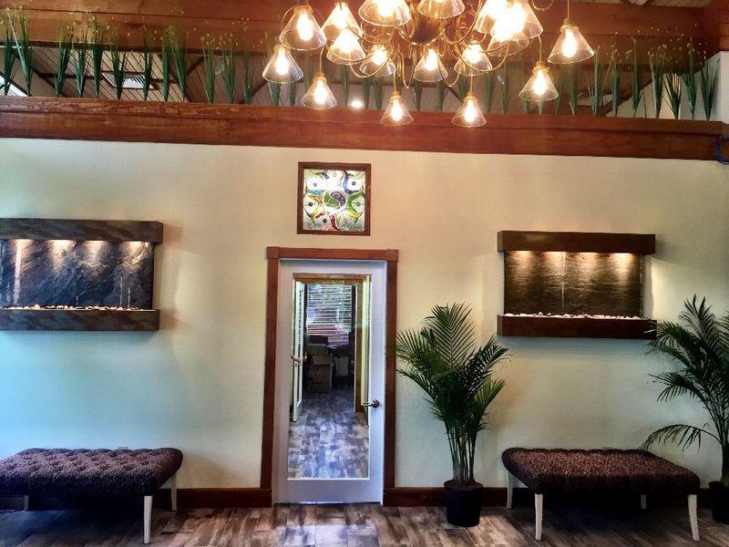 Fountains and Stained Glass at Enlightened Solutions