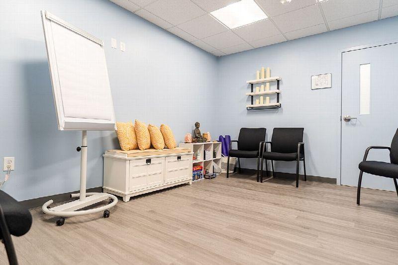 Group meeting and yoga room at drug and alcohol detox