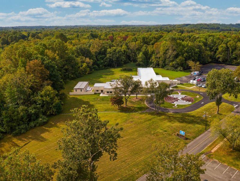 the haven detox, aerial view showing the entire facility and nature surrounding it.